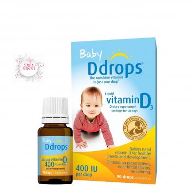Vitamin D 90 drop 90 ngày dùng dành cho trẻ sơ sinh